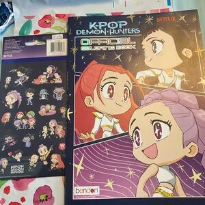 K-Pop Demon Hunters official Coloring Book Netflix and Stickers